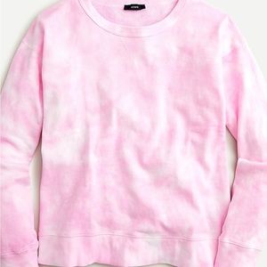 Tie-dyed boyfriend sweatshirt in magic rinse cotton
